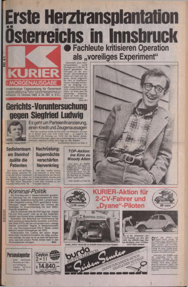 Herzchirurg Ernst Wolner: So kam es zur ersten Transplantation in Wien