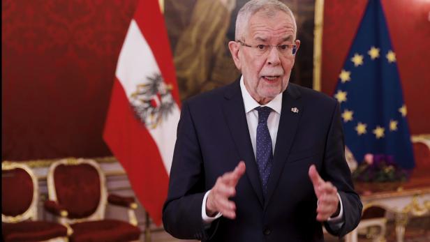 Bundespräsident Alexander Van der Bellen bei seiner Rede