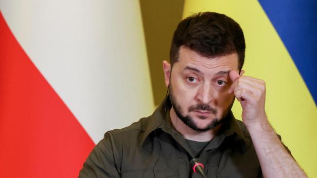 Ukraine-Präsident Selenskij bei einem Besuch in Österreich.